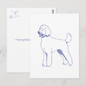 Hunderasse Goldendoodle Postkarte (Vorne/Hinten)