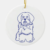 Hunderasse Havanese Keramik Ornament (Vorne)