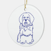 Hunderasse Havanese Keramik Ornament (Links)