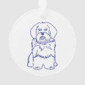 Hunderasse Havanese Ornament (Rückseite)
