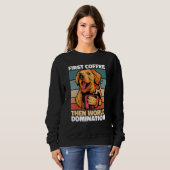 Hunderasse Kaffee Golden Retriever Sweatshirt (Vorne ganz)