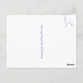Hunderasse Schäferhund Postkarte (Rückseite)