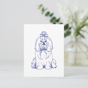 Hunderasse Shih Tzu Postkarte