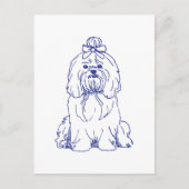 Hunderasse Shih Tzu Postkarte (Vorderseite)