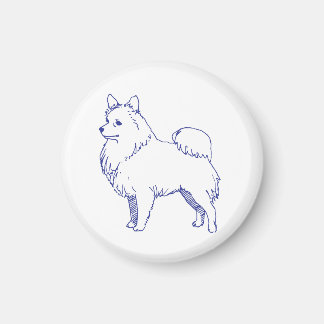 Hunderasse Spitz Magnet