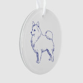 Hunderasse Spitz Ornament (Vorderseite)