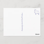 Hunderasse Spitz Postkarte (Rückseite)