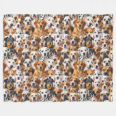 Hunderassen Fleecedecke (Vorderseite (Horizontal))