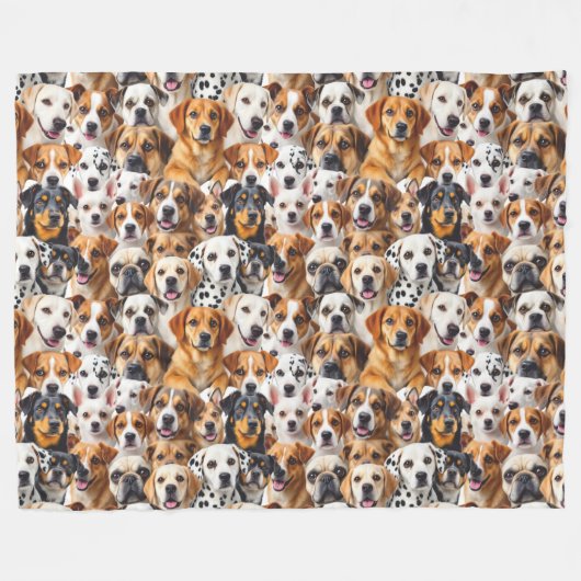 Hunderassen Fleecedecke (Vorderseite (Horizontal))