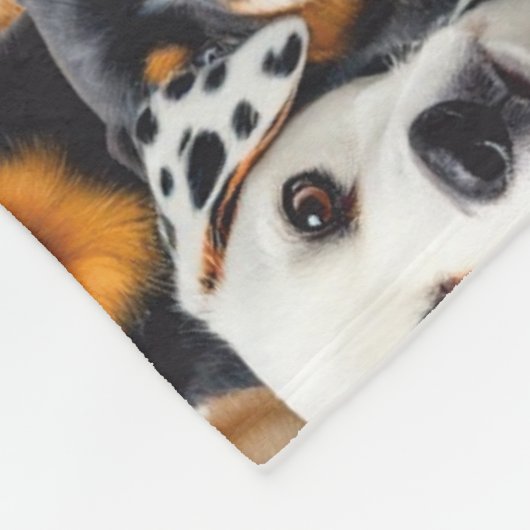 Hunderassen Fleecedecke (Ecke)