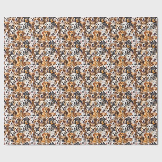 Hunderassen Geschenkpapier (Flach)