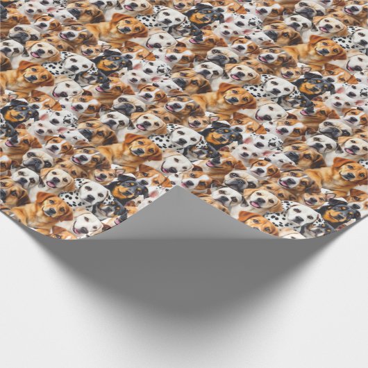 Hunderassen Geschenkpapier (Ecke)