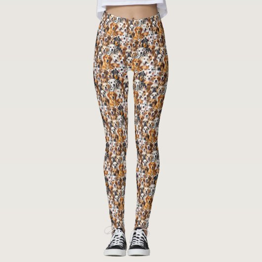 Hunderassen Leggings (Vorderseite)