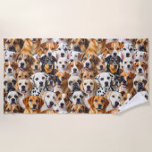 Hunderassen Strandtuch (Vorderseite)