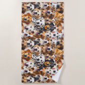 Hunderassen Strandtuch (Vorderseite)