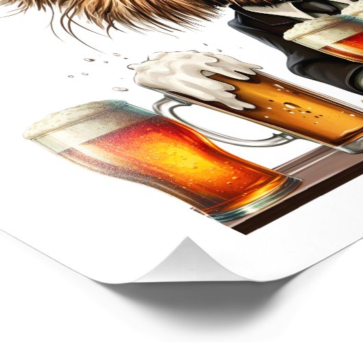 HUNDERBIER FOTODRUCK (Ecke)