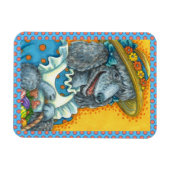 HUNDERBISKUTEN UND OSTEREISBASKET, NIEDLICHES PODL MAGNET (Horizontal)