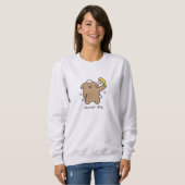 Hunderdusche Brauner Pudel Badezeit Kawaii Sweatshirt (Vorne ganz)