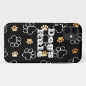 Hunderegel-Tatze druckt Geschenke für Case-Mate iPhone Hülle (Rückseite (Horizontal))