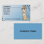 Hundereichweite-Haltungs-Visitenkarten Visitenkarte (Vorne/Hinten)