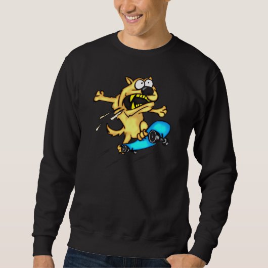 HundereitSkateboard Sweatshirt (Vorderseite)
