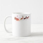 Hunderen-Weihnachten Weihnachtsmanns Bernhardiner Kaffeetasse (Links)