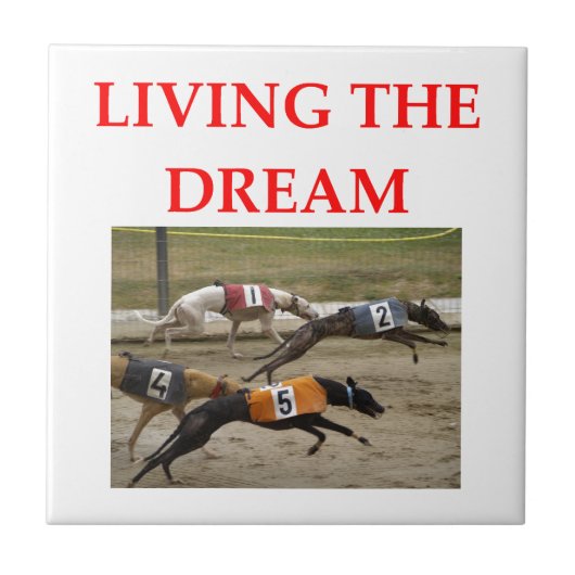 Hunderennen Fliese (Vorderseite)