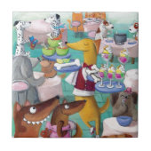 Hunderestaurant Fliese (Vorderseite)