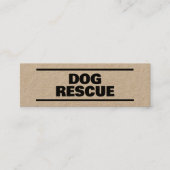 Hunderettungskraft Mini Visitenkarte (Vorderseite)