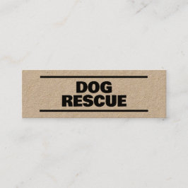 Hunderettungskraft Mini Visitenkarte