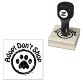 Hunderettungsmittel - Adoptier Don't Shop Gummi Br Gummistempel (Stempel)