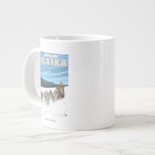 Hunderodelszene - Seward, Alaska Jumbo-Tasse