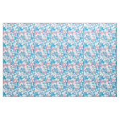 Hunderosa und blaues Tarnungs-Muster Stoff (Fat Quarter (45,7 x 55,9 cm))