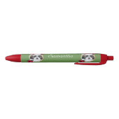 Hunderoter personalisierter Stift WeihnachtsShih (Unterseite)