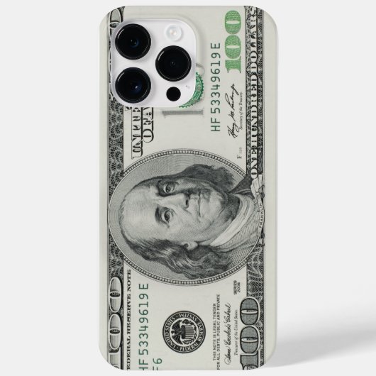 Hundert Dollar Bill Case-Mate iPhone Hülle (Rückseite)