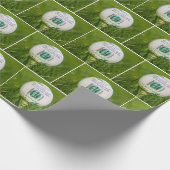 Hundert Dollar Bill Golf Ball Geschenkpapier (Ecke)