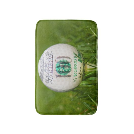 Hundert Dollar Golf Ball Badematte (Vorderseite Vertikal)
