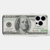 Hundert-Dollar-Schein iPhone Hülle (Rückseite (Horizontal))