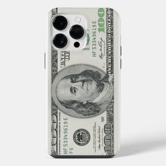 Hundert-Dollar-Schein iPhone Hülle (Rückseite)