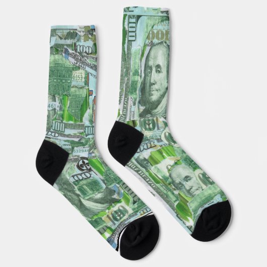 Hundert Dollar-Scheine Socken (Rechts)