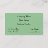 Hundert Dollarschein-Visitenkarte Visitenkarte (Rückseite)