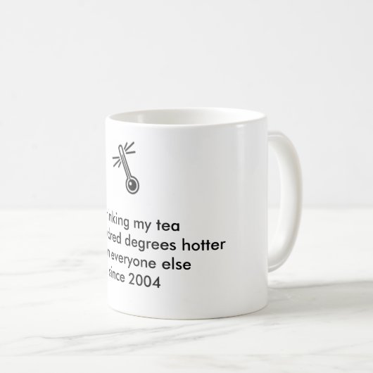 Hundert Grad schütteln sich Tasse (VorderseiteRechts)