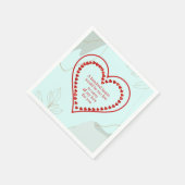 Hundert Herzen, Serviette (Ecke)