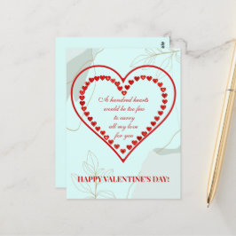 Hundert Herzen, Valentine Postkarte
