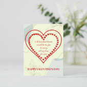 Hundert Herzen, Valentine Postkarte (Stehend Vorderseite)