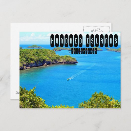 Hundert Inseln auf den Philippinen Postkarte (Vorne/Hinten)