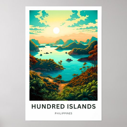 Hundert Inseln Philippinen Reisen Print Poster (Vorne)
