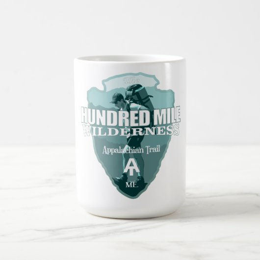 Hundert-Kilometer-Wildnis (Arrowhead T) Kaffeetasse (Mittel)