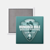 Hundert-Kilometer-Wildnis (Arrowhead T) Magnet (Vorderseite/Rückseite)