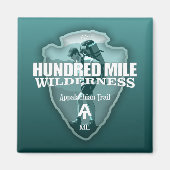 Hundert-Kilometer-Wildnis (Arrowhead T) Magnet (Vorne)